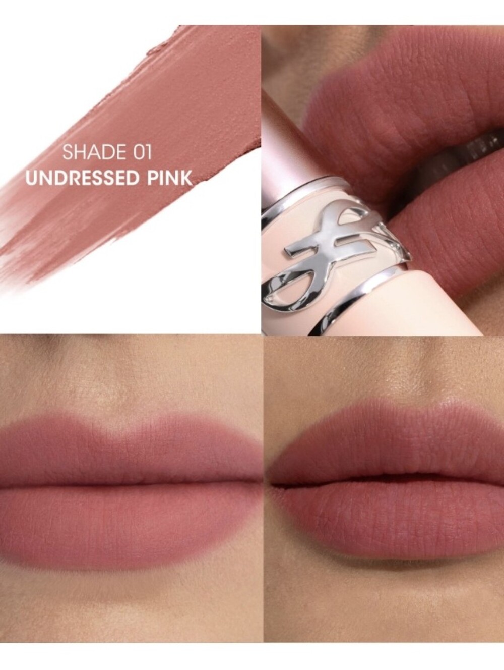NEW! YSL Lovenude Lip Blusher: Undressed Pink (1), .03oz (Travel Size), NIB - Picture 2 of 5